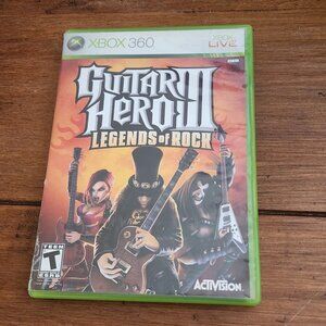 Guitar Hero III: Legends of Rock - Xbox 360 - Game Disc, Case